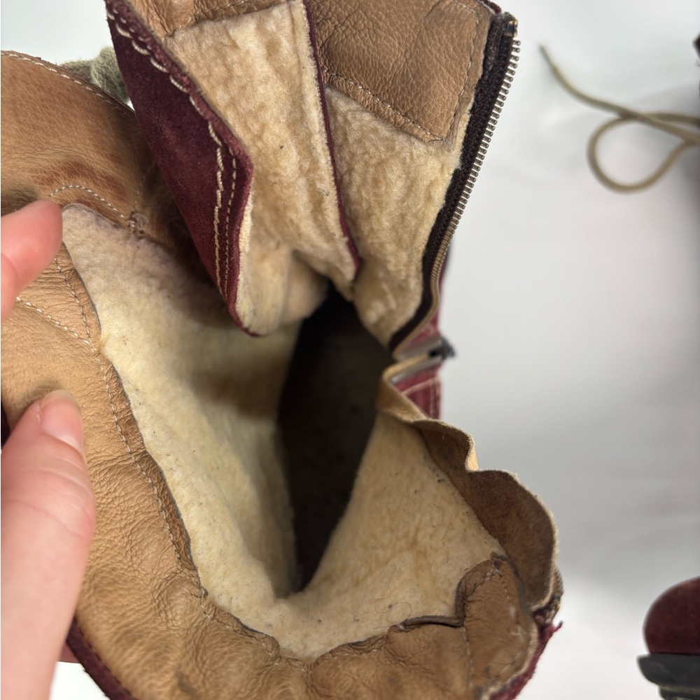 Josef Seibel Palima lace up low heel suede boots 
Size EU 39 US 8.5 red - Picture 11 of 13